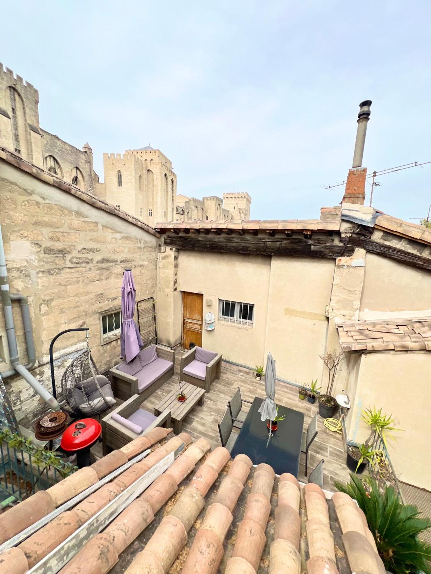 アヴィニョンRenove, Vue Sur Palais Des Papes, Terrasse Et Wifi Troisieme Etageアパートメント エクステリア 写真
